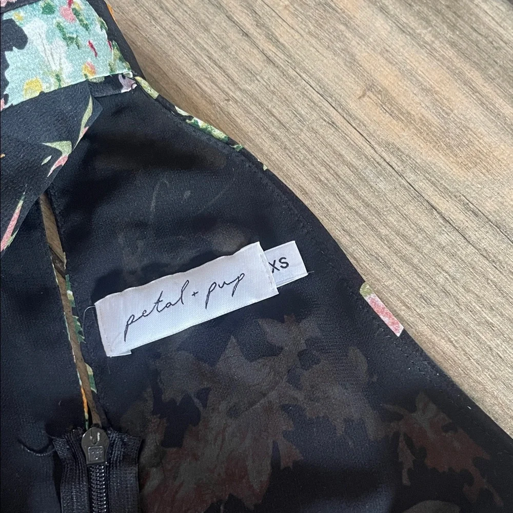 Petal & Pup Black Floral Dress - Picture 2 of 4